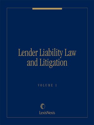 cover image of Lender Liability Law and Litigation